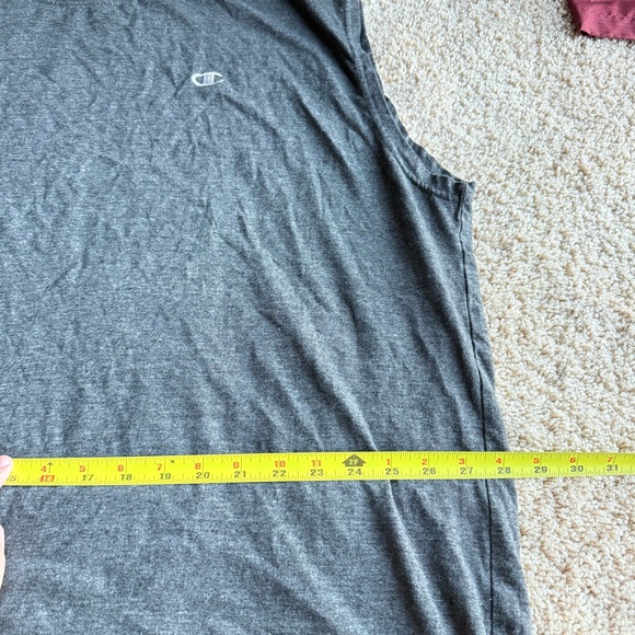 Champion Three Bundle Men's Charcoal Tank Top Size XL Muscle Tee Workout - Picture 9 of 15